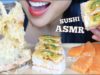 ASMR SASHIMI + BOXED SUSHI + FRIED SOFT SHELL CRAB (EATING SOUNDS) NO TALKING | SAS-ASMR