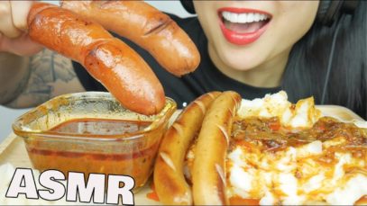 ASMR SAUSAGE + MASH POTATOES (EATING SOUNDS) NO TALKING | SAS-ASMR