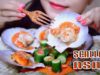 ASMR SCALLOPS with baby Cucumbers EATING SOUNDS | LINH ASMR