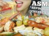 ASMR SEAFOOD BOIL *CHEESY + SEAFOOD SAUCE (SATISFYING EATING SOUNDS) NO TALKING | SAS-ASMR