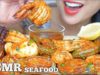 ASMR SEAFOOD BOIL PLATTER + PURPLE CORN (EATING SOUNDS) NO TALKING | SAS-ASMR