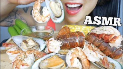 ASMR SEAFOOD BOIL + THAI SPICY SEAFOOD SAUCE (EATING SOUNDS) NO TALKING | SAS-ASMR