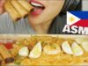 ASMR SEAFOOD PALABOK + LUMPIA *FILIPINO FOOD (EATING SOUNDS) NO TALKING | SAS-ASMR
