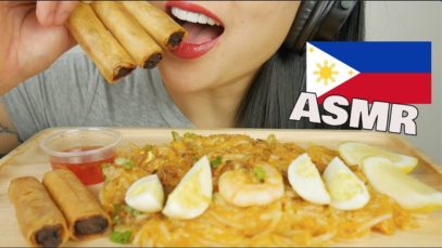 ASMR SEAFOOD PALABOK + LUMPIA *FILIPINO FOOD (EATING SOUNDS) NO TALKING | SAS-ASMR