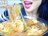 ASMR SEAFOOD SPICY CLEAR NOODLE SOUP (EATING SOUNDS) | SAS-ASMR