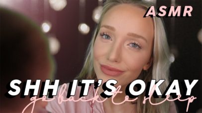 ASMR Shhh It’s Okay, Go Back To Sleep Role-play (Whispers, Face Brushing, Finger Fluttering…)