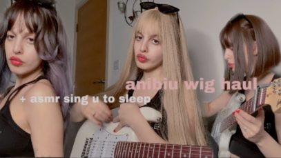 asmr sing u to sleep ft anibiu wig haul (daddy issues, teen idle, lil peep)