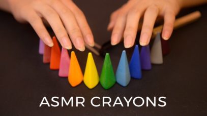 ASMR Sleepy Crayons Tapping, Carving, Cutting, Drawing Sounds (No Talking)
