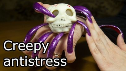 ASMR Slime Review & Creepy scary antistress