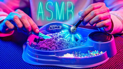 ASMR Slime/Sand/Foam + Lo-Fi Tiny Mic?No Talking