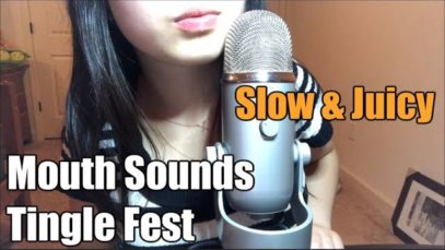 [ASMR] Slow Deep Ear Eating w/ Blue Yeti | Mouth Sounds Tingle Fest