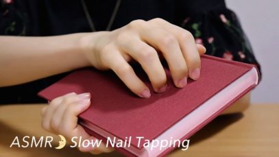 [ASMR] Slow Nail Tapping / Notebooks / No Talking