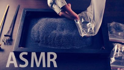 ASMR Slow UNBOXING Zen Garden (Black SAND) – NO TALKING
