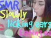 ASMR |  Slowly licking ears, eating ears | Медленно облизываю ушки | ASMR HoneyGirl