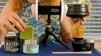 ASMR Soft Spoken Matcha Tea Triggers for Sleep & Relaxation, Water Sounds, How to, Healthy Tea
