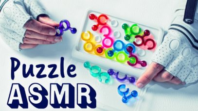 ASMR Solving Crystal TETRIS PUZZLE (Clicky Plastic Sounds) ?NO TALKING for SLEEP