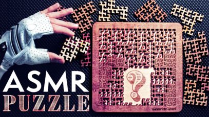 ASMR Solving this Satisfying WOODEN PUZZLE ?No Talking for SLEEP