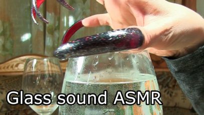 ASMR Sound bohemian crystal & wine glasses asmr nail tapping