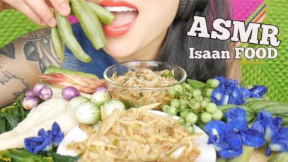 ASMR SPICY Bamboo Shoots ซุปหน่อไม้ + MUSHROOM SALAD + VEGGIES (EATING SOUNDS) NO TALKING | SAS-ASMR