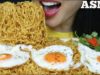 ASMR SPICY INDOMIE MI GORENG NOODLES FRIED EGGS (EATING SOUNDS) NO TALKING | SAS-ASMR