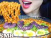 ASMR SPICY NOODLES WITH OCTOPUS AND EGGS *SIMPLY DELICIOUS (EATING SOUNDS) NO TALKING | SAS-ASMR