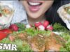 ASMR SPICY RAW OYSTER + SALMON SASHIMI (EATING SOUNDS) NO TALKING | SAS-ASMR