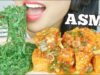 ASMR Spicy Tofu + Seaweed Salad (EATING SOUNDS) NO TALKING | SAS-ASMR