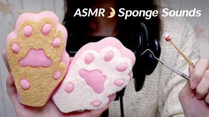[ASMR] Sponge Sounds / No Talking / 3dio / スポンジの音
