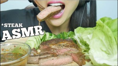 ASMR Steak (Chewy Eating Sounds) No Talking | SAS-ASMR