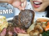 ASMR STEAK + ROASTED VEGGIES + CORN (EATING SOUNDS) NO TALKING | SAS-ASMR