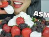 ASMR STRAWBERRY + MARSHMALLOW + WHIPPED CREAM (RELAXING FRUITS EATING SOUNDS) NO TALKING | SAS-ASMR