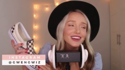 ASMR Summer Shoe Collection (Tapping, Fabric Sounds, Whispers) To Help You Sleep! | GwenGwiz