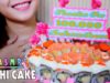 ASMR SUSHI CAKE (Thanks for 100k sub ) , eating sound | LINH-ASMR