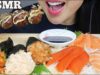 ASMR SUSHI CONE + SALMON SASHIMI + TAKOYAKI (EATING SOUNDS) NO TALKING | SAS-ASMR