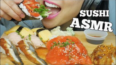 ASMR SUSHI (EATING SOUNDS) NO TALKING | SAS-ASMR
