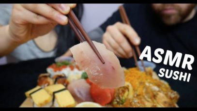 ASMR SUSHI (NO TALKING EATING SOUNDS) | SAS-ASMR