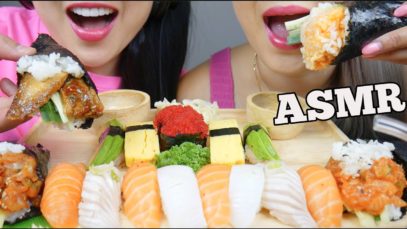 ASMR SUSHI PLATTER *SISTERS EDITION (EATING SOUNDS) NO TALKING | SAS-ASMR