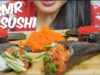 ASMR SUSHI (Tobiko Eggs + Salmon, Tuna Cones) Satisfying Eating Sounds NO TALKING | SAS-ASMR