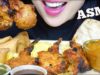 ASMR TANDOORI LAMB + SAMOSA + MASALA CURRY + NAAN BREAD (EATING SOUNDS) NO TALKING | SAS-ASMR