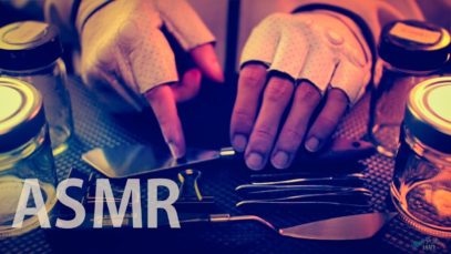 ASMR Tapping / Cleaning Glass & Metal (Tweezers, Jar, Knife) – NO TALKING