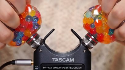 [ASMR] 色々な物でマイクを触る / 耳を塞ぐ / TASCAM DR-40X [声なし-No Talking]