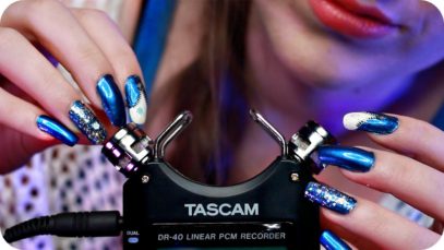 ASMR Tascam Mic Tapping W/ Scratching (NO TALKING) Gentle Close Up Ear to Ear Sounds ? White Noise