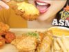 ASMR TEXAS FRIED CHICKEN *EXTREME SPICY + CHEESE SAUCE (EATING SOUNDS) NO TALKING | SAS-ASMR
