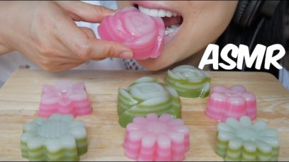 ASMR ขนมชั้น Thai Layer Sweet CAKE (Soft Squishy EATING SOUNDS) NO TALKING | SAS-ASMR