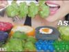 ASMR THAI SWEETS DESSERTS CAKE ROLL PUDDING JELLO BALLS (SOFT EATING SOUNDS) NO TALKING | SAS-ASMR