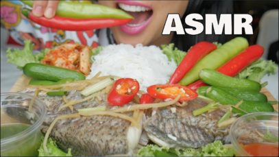 ASMR Tilapia + NOODLE + SPICY lettuce wraps *FEAST (EATING SOUNDS) NO TALKING | SAS-ASMR