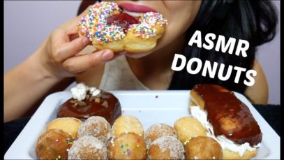 ASMR Tim Hortons DONUTS + TIMBITS (EATING SOUNDS) NO TALKING | SAS-ASMR