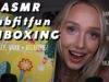 ASMR Tingly FabFitFun Spring Haul | dark + relaxing, soft whispers, slow tapping, lid sounds