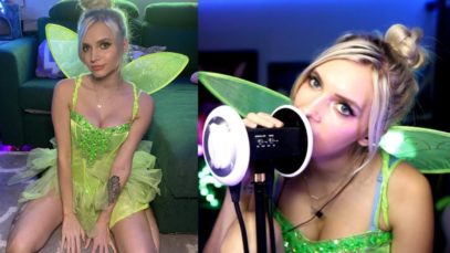 ASMR Tinker Bell Ear licking, eating ♥ Welcome to Neverland ✨