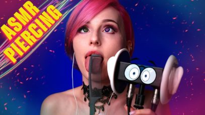 ASMR Tongue Piercing Sounds | AHEGAO [ #ASMR #EarLicking #ahegao ]